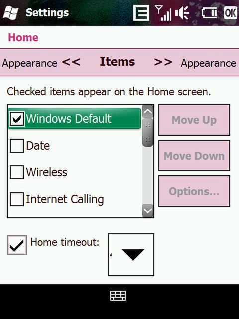 Zmiany w interfejsie w Windows Mobile 4
