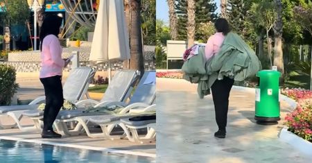 Taki widok w Turcji o 8 rano. Biją brawo obsłudze hotelu