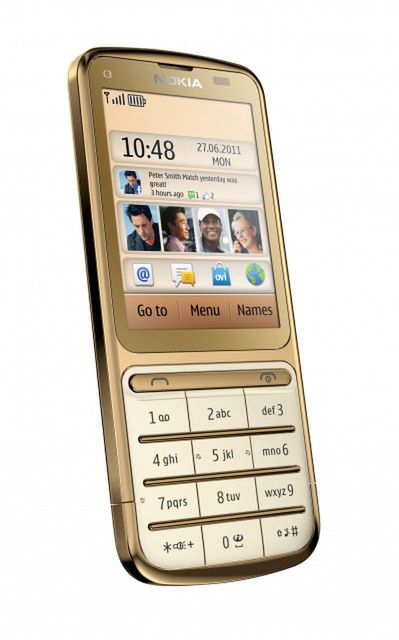 Nokia Touch & Type C3-01 Gold Edition (fot. Nokia)