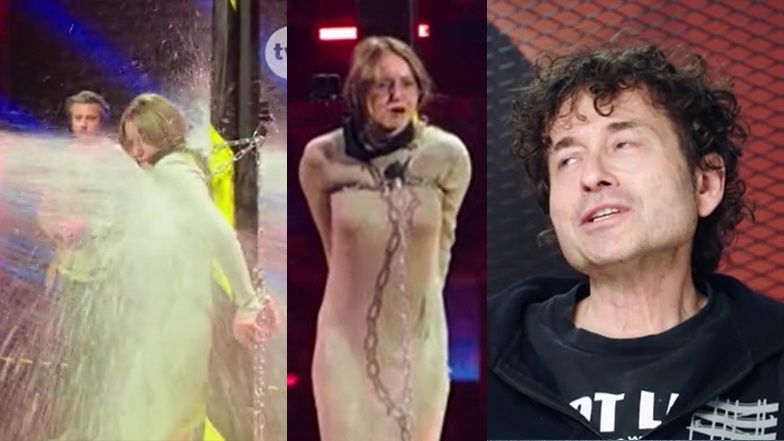 "Power Couple". Przemoczona Agata Rubik wrzeszczy na Piotra Rubika