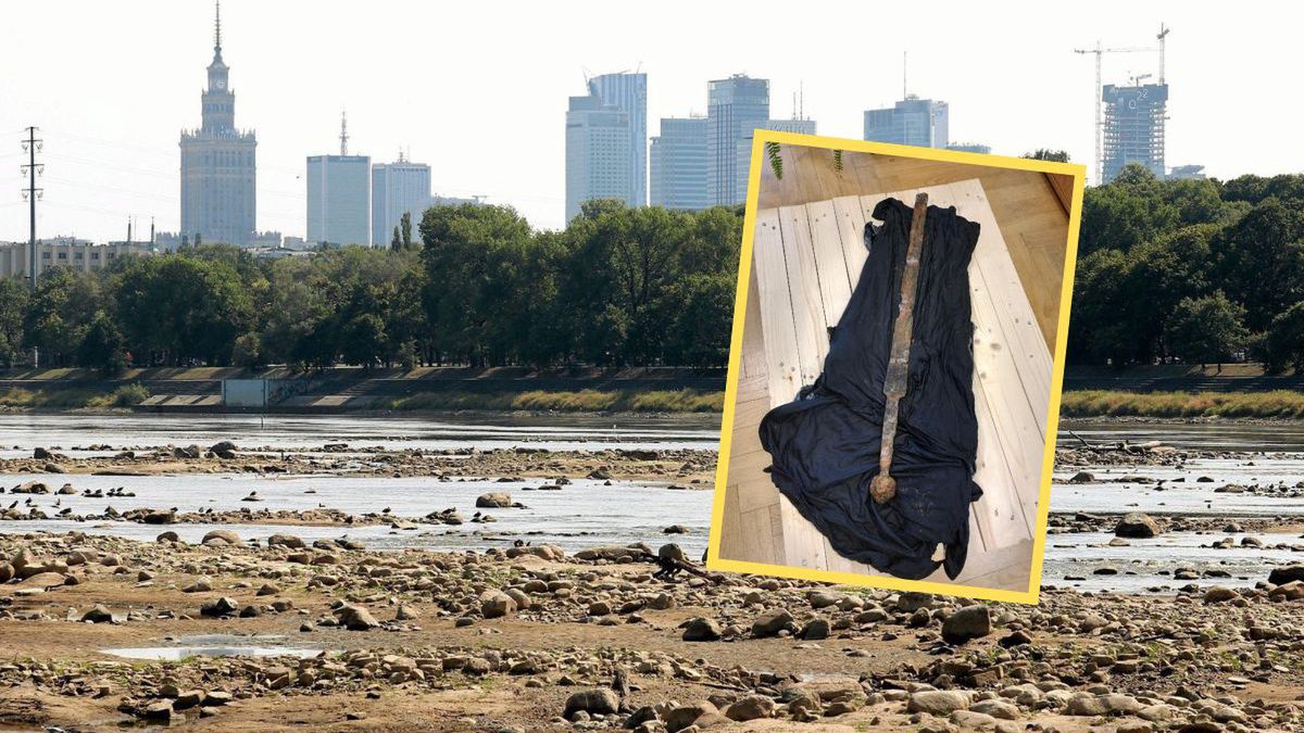 Znalazł średniowieczny miecz w Wiśle. Eksperci zaskoczeni