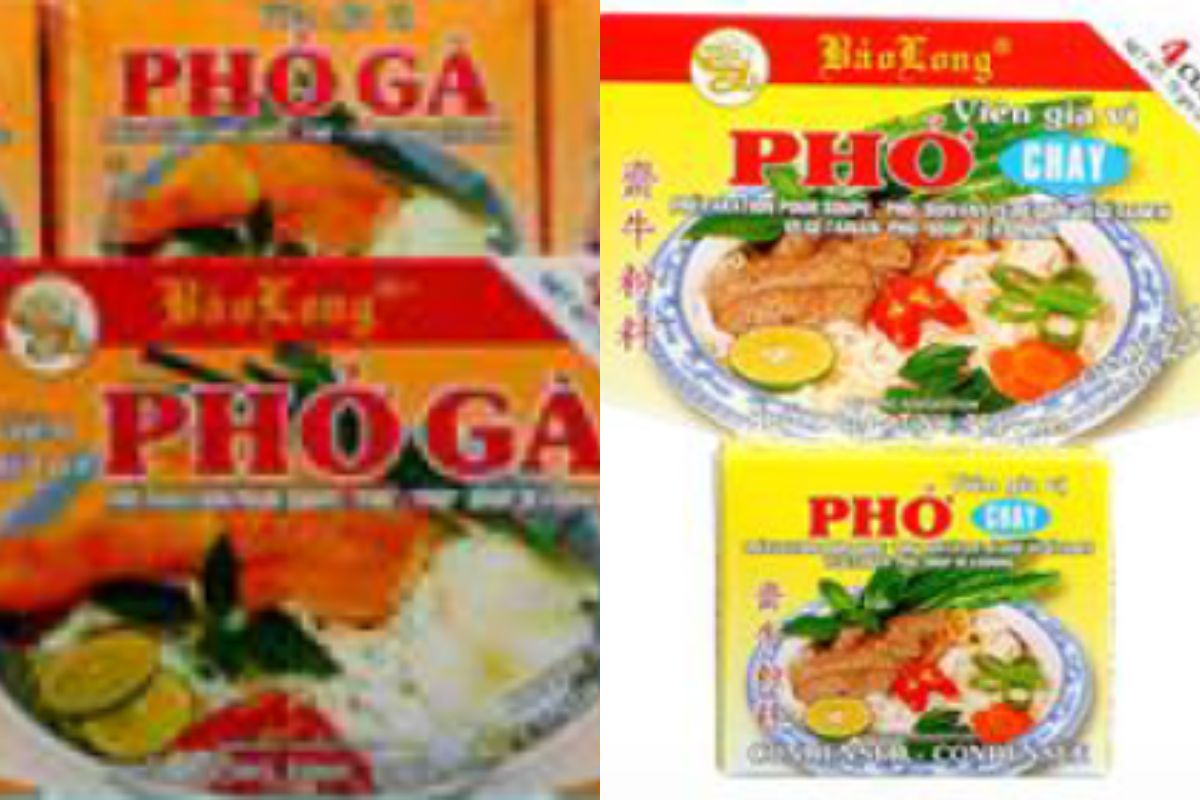 Opakowania wycofanych zupek chińskich