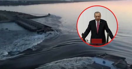 Wysadzenie zapory na Dnieprze. Jest ruch Erdogana