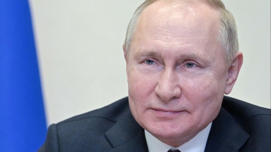 arch496748273 25.01.2022 Russian President Vladimir Putin meets with members of Russia's national team ahead of the Beijing 2022 Winter Olympics, via a video conference at the Novo-Ogaryovo state residence outside Moscow, Russia. Aleksey Nikolskyi / SputnikAleksey Nikolskyi