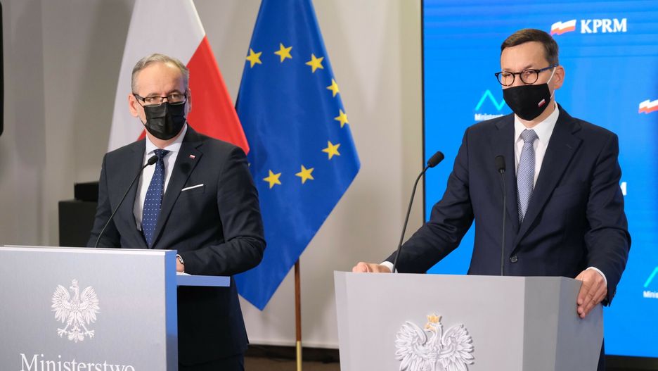 Konferencja rz?dowa w Ministerstwie ZdrowiaFot. Mateusz Grochocki/East News, Warszawa, 30.07.2021. Ministerstwo Zdrowia. Konferencja prasowa premiera Mateusza Morawieckiego, ministra zdrowia Adama Niedzielskiego oraz szefa KPRM Michala Dworczyka.Mateusz Grochocki