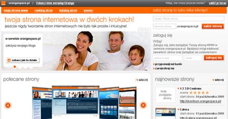Pomarańczowa Przestrzeń na twoją stronę