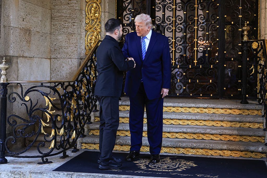 Przywitanie Zełenskiego przez Donalda Trumpa