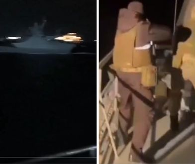 Przerażeni żołnierze strzelają w morze. Tak toną rosyjskie okręty