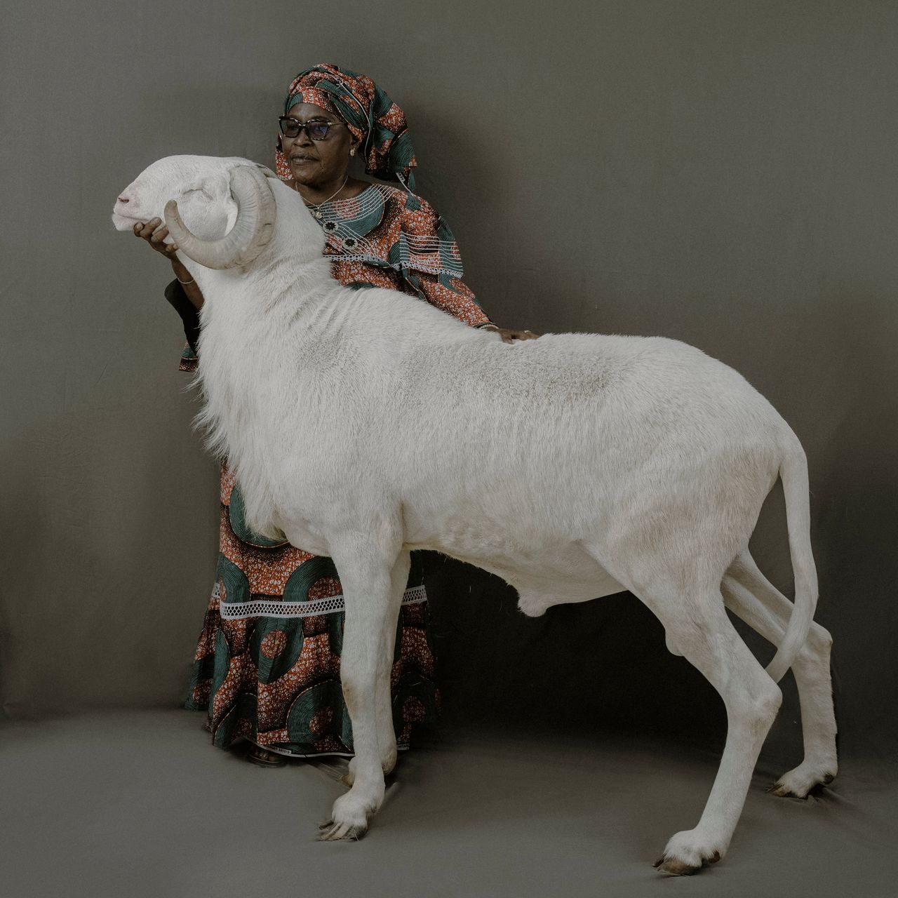 Fatoumata Doumbia pokazuje Le Ladoum Mass, tryka Ladoum ze stada Na-Fanta Diane. Ma 30 miesięcy i 110 cm w kłębie.