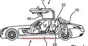 Wyciek ilustracji patentowych - czterodrzwiowy Mercedes SLS AMG?
