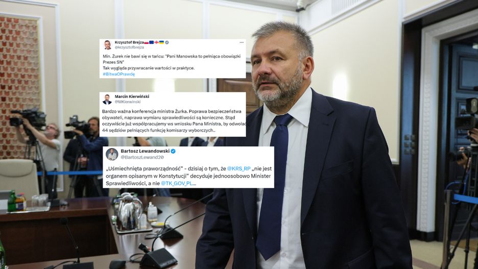 Fala komentarzy po konferencji Żurka