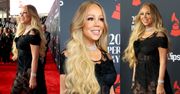 56-letnia Mariah Carey w prześwitującej sukience i z doczepami wdzięczy się na czerwonym dywanie. Nadal zachwyca? (ZDJĘCIA)