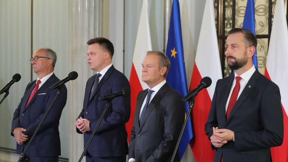 Szymon Ho�ownia, W�adys�aw Kosiniak-Kamysz, Donald Tusk, W�odzimierz Czarzasty
Pawe� Supernak
konsultacje, polityk, polityka, prezydent, spotkanie, wybory
