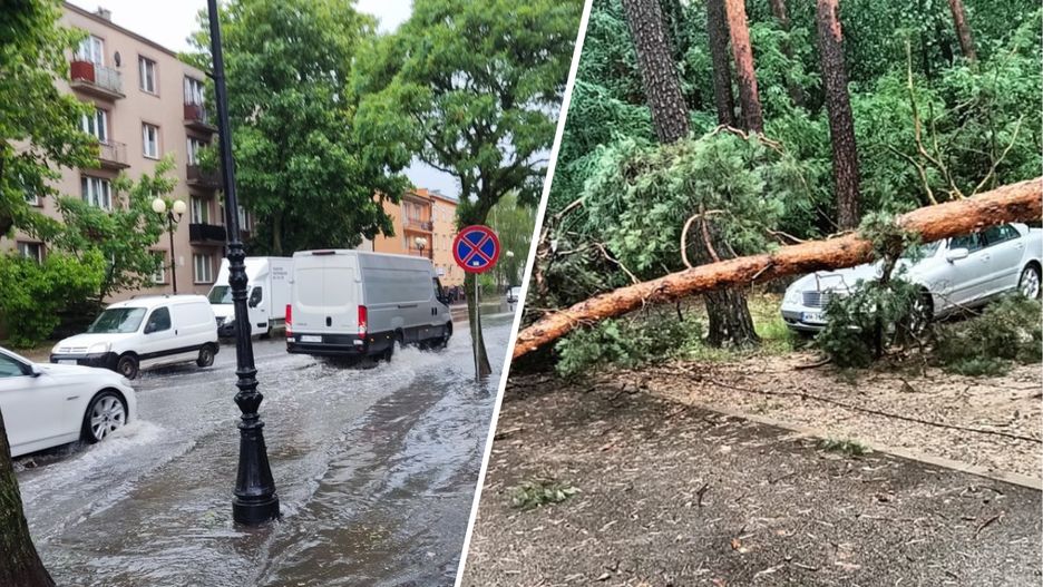 Skutki burz na Mazowszu