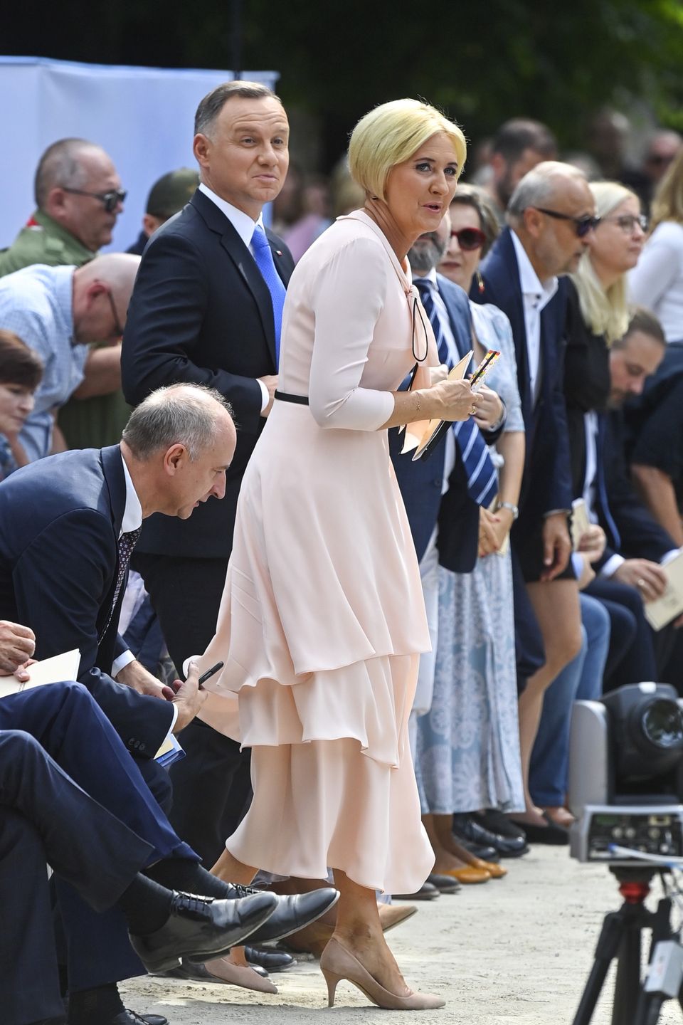 Agata Duda i Andrzej Duda na inauguracji Narodowego Czytania