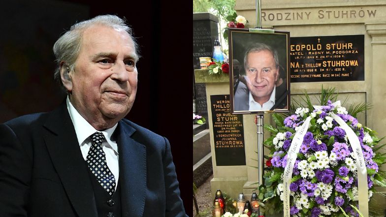 Na grobie Jerzego Stuhra pojawił się pluszowy Osioł (ZDJĘCIA)