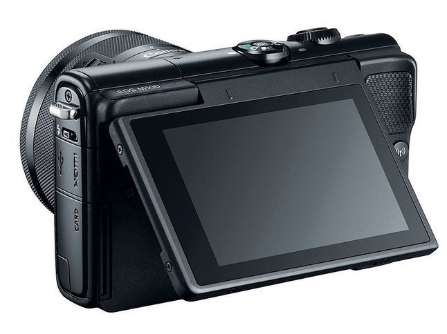 Canon EOS M100 z odchylanym, dotykowym ekranem