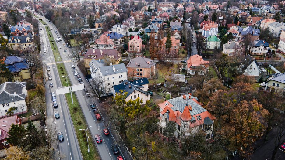 Na zdjęciu Kaliningrad w ujęciu z drona