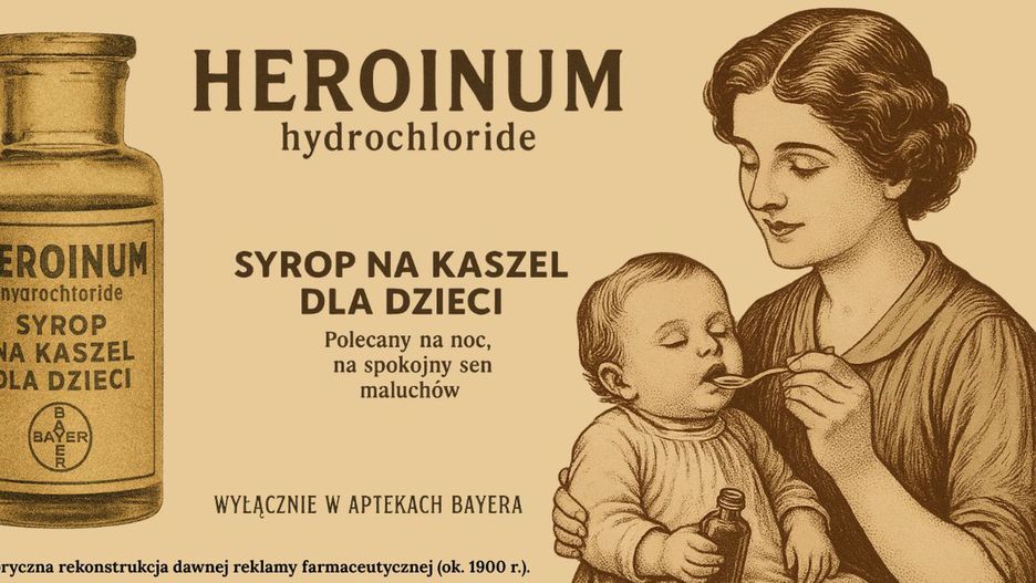 Rekonstrukcja dawnej reklamy farmaceutycznej