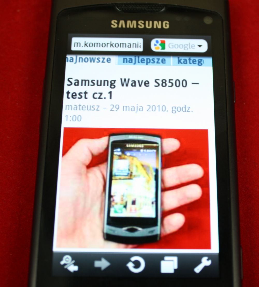 Samsung Wave S8500 - test cz.2 40