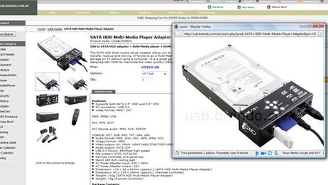 Przejściówka dla dysku z HDMI 1