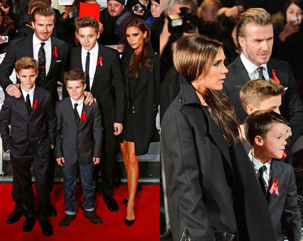 Rodzina Beckhamów na czerwonym dywanie! (FOTO)