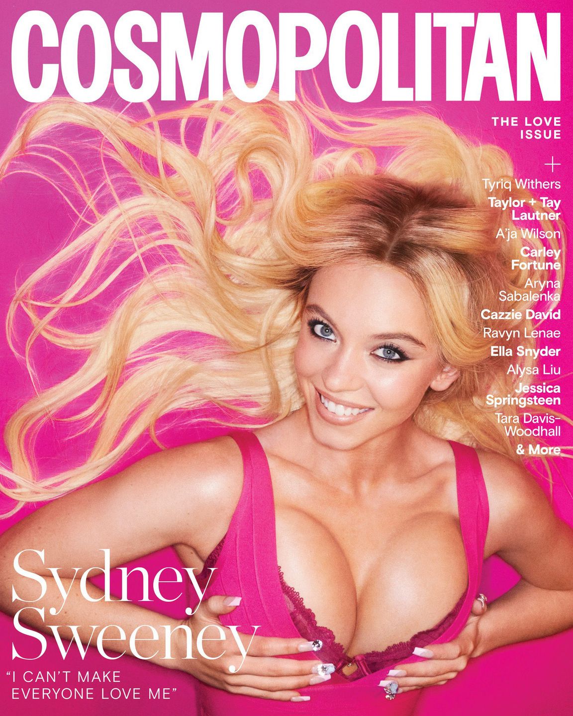 Sydney Sweeney na okładce Cosmopolitan