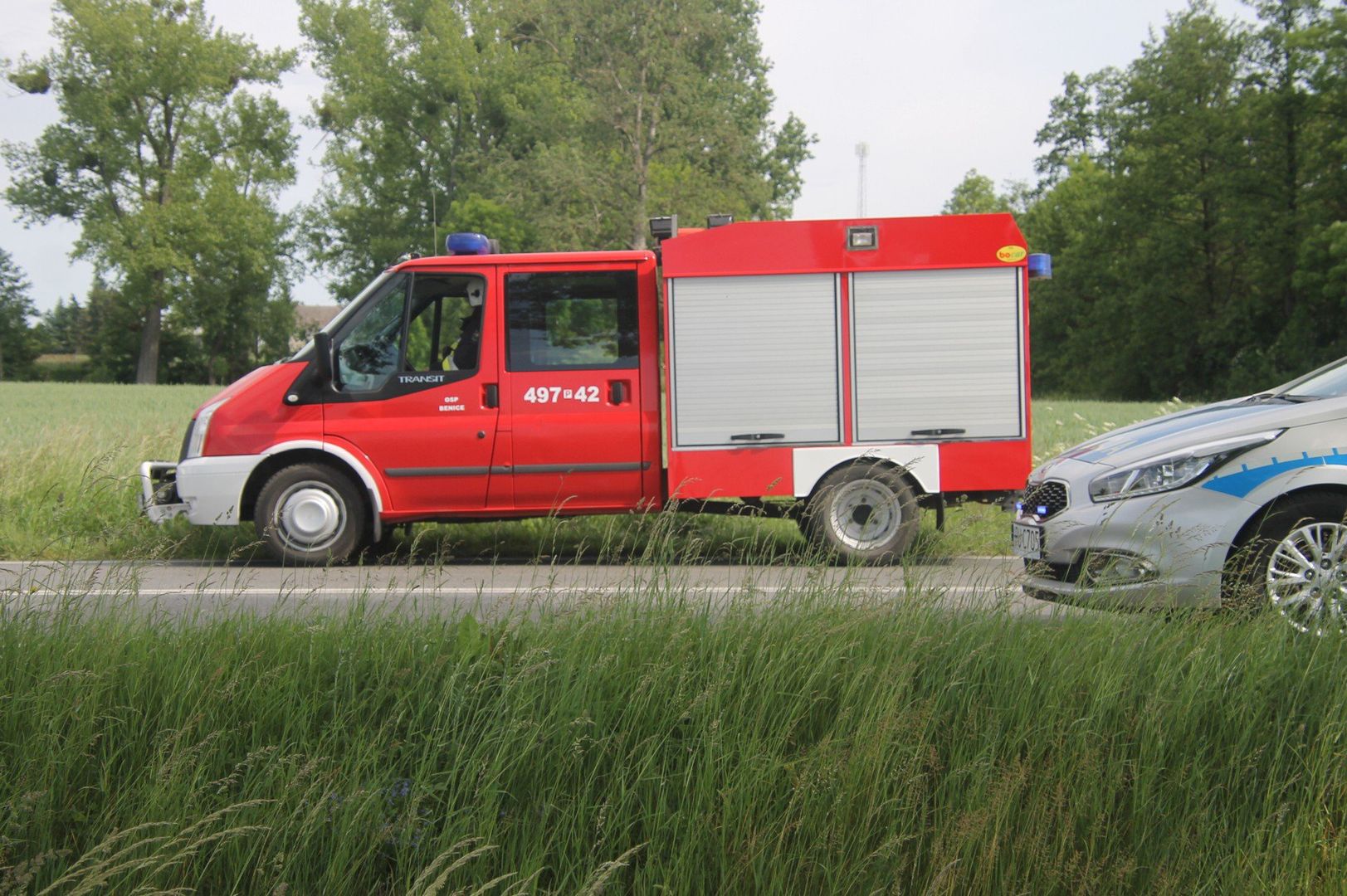 Do wypadku doszło na drodze krajowej w miejscowości Lutogniew (gm. Krotoszyn)