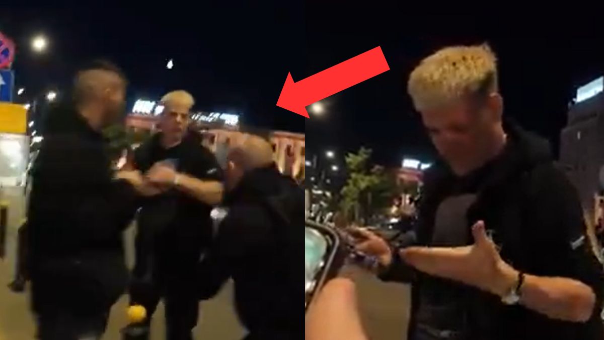 Taazy starł się z zawodnikiem MMA w centrum Warszawy