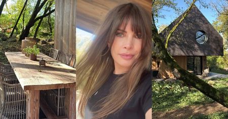 Agnieszka Dygant chwali się swoją LEŚNĄ CHATKĄ w jesiennym anturażu (ZDJĘCIA)