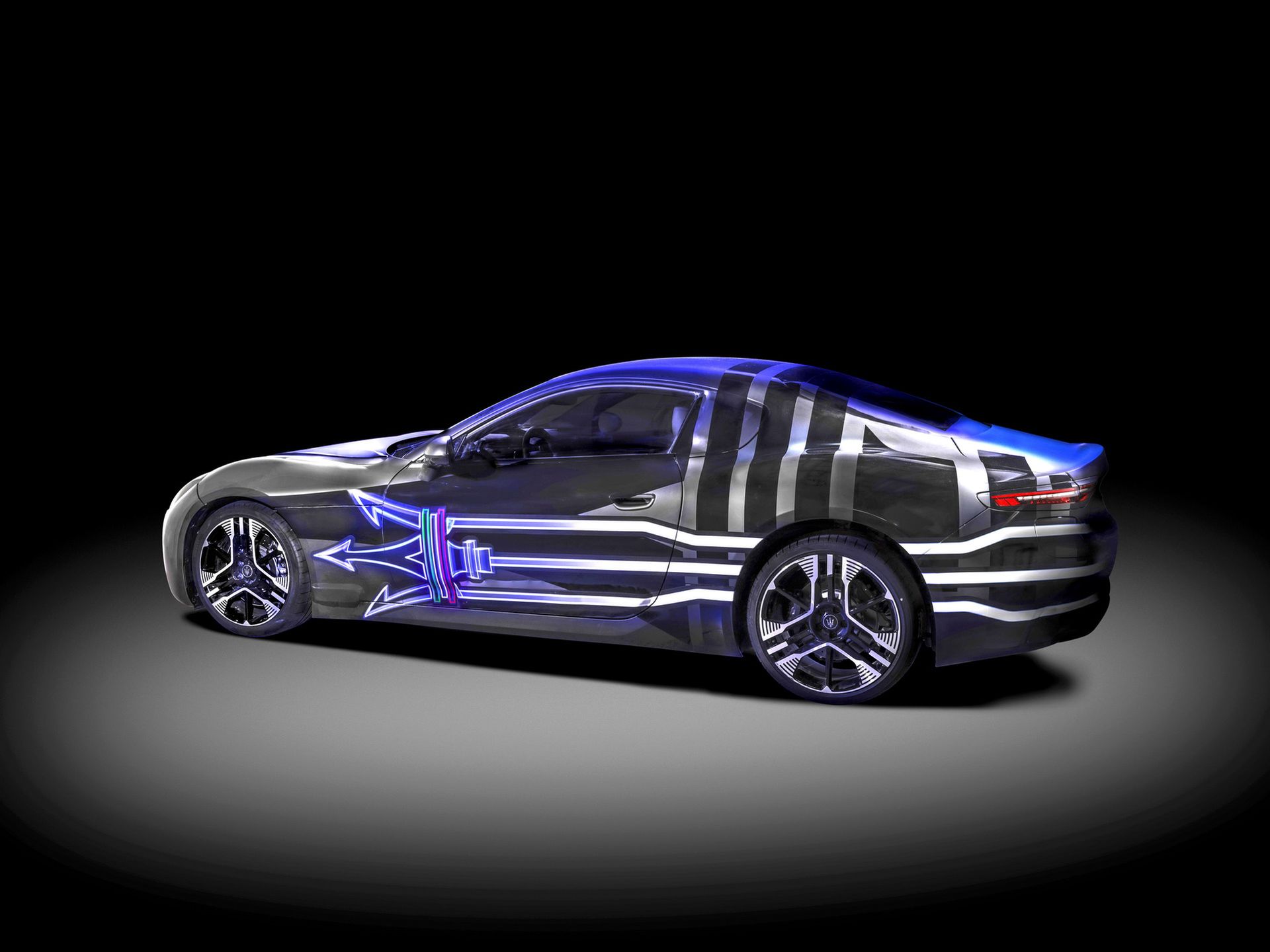 Maserati GranTurismo Folgore - jeszcze w kamuflażu