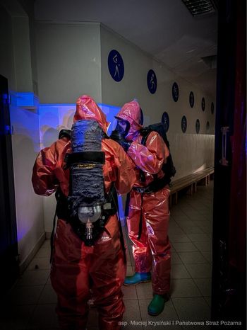 Siedlce: Ewakuacja szkoły. W akcji jednostki chemiczne straży pożarnej