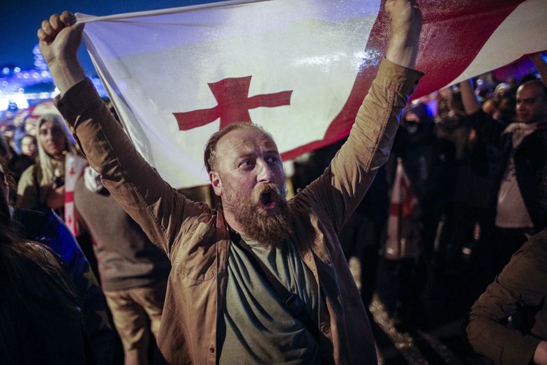 Protest w Tbilisi przeciwko ustawie o "zagranicznych agentach"