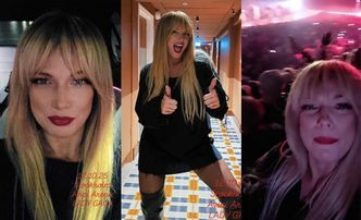 Joanna "party girl" Liszowska szaleje na koncercie Lady Gagi. Zaskoczyła ODMIENIONĄ fryzurą. Pasuje jej grzywka?