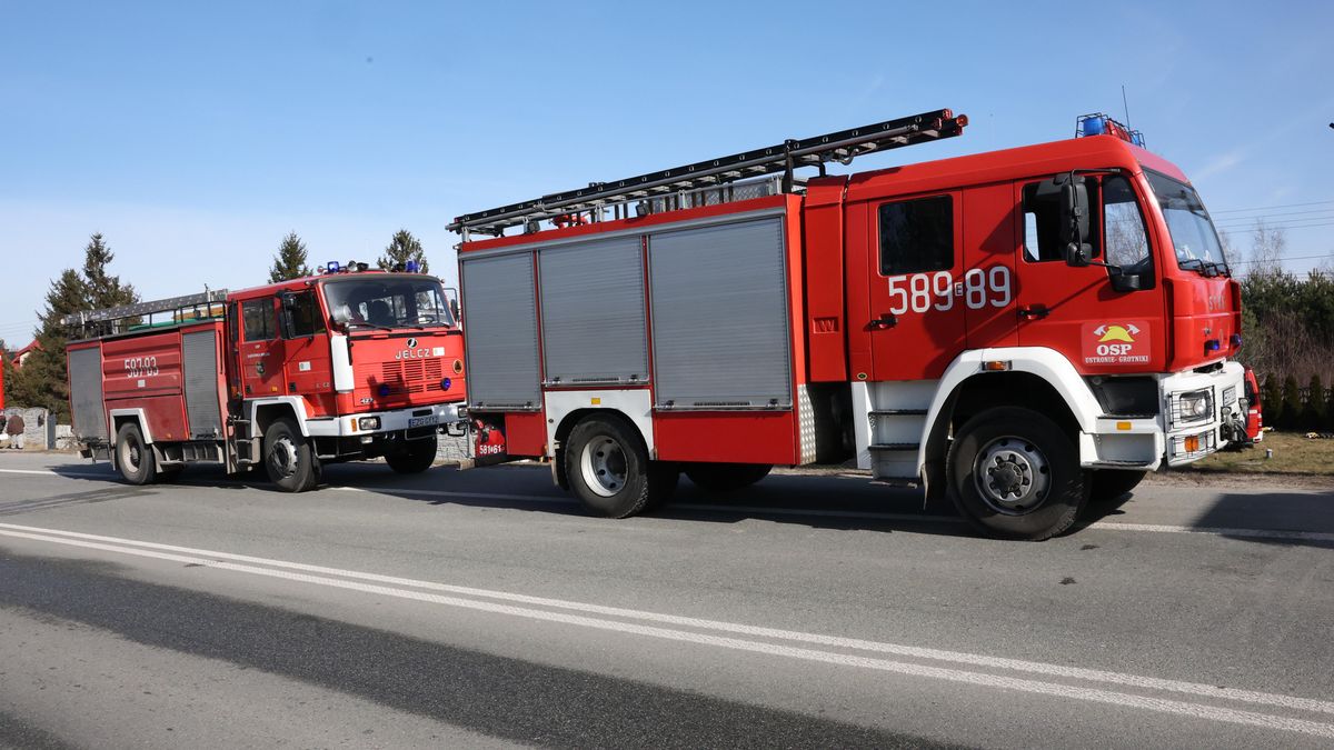 Na miejscu wypadku pracowały