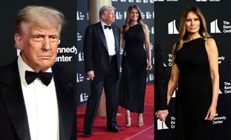 Eleganccy Donald i Melania Trump na premierze "Nędzników". Prezydent i jego małżonka zostali WYBUCZENI