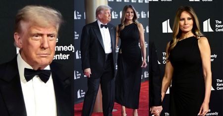 Eleganccy Donald i Melania Trump na premierze "Nędzników". Prezydent i jego małżonka zostali WYBUCZENI
