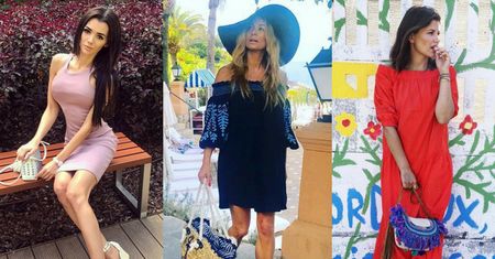 Espadryle na koturnie w stylizacjach celebrytek