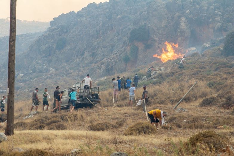 Na kolejnej greckiej wyspie szaleją pożary. Ewakuacja pięciu miejscowości