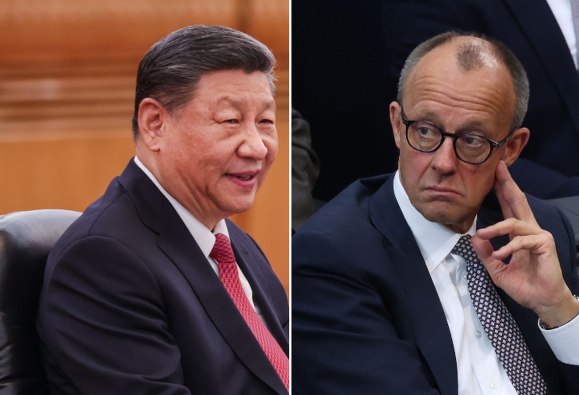 Xi Jinping und Fredrich Merz