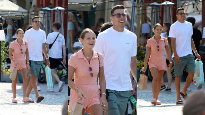 Jan Bednarek i Julia Nowak przechadzają się po Sopocie