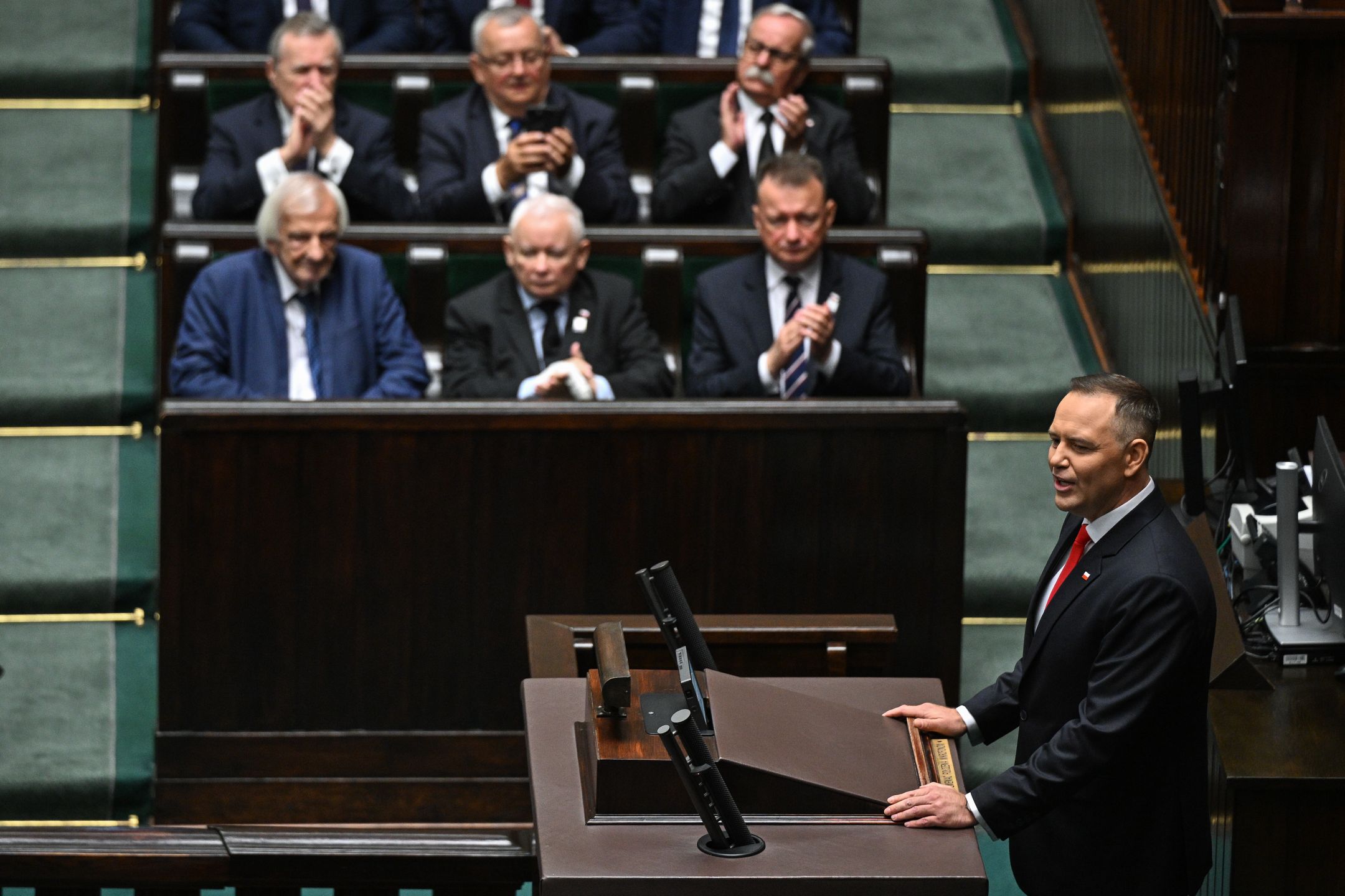 Prezydent Karol Nawrocki przemawia w Sejmie