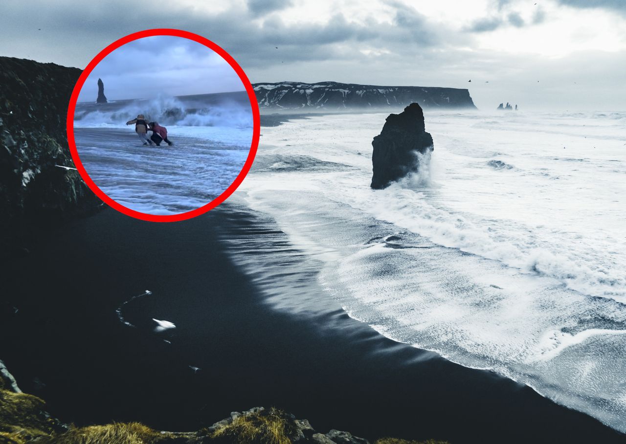 The waves at Reynisfjara beach may seem harmless, but in reality they are very dangerous.