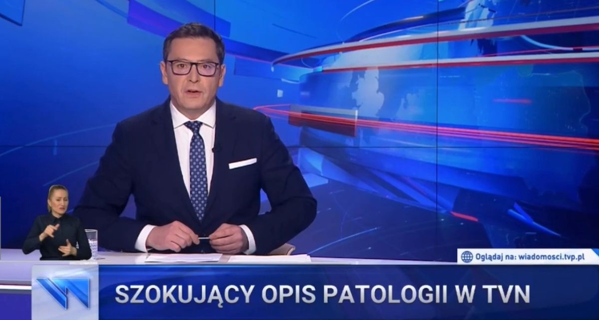 "Wiadomości" chętnie zajęły się problemami TVN