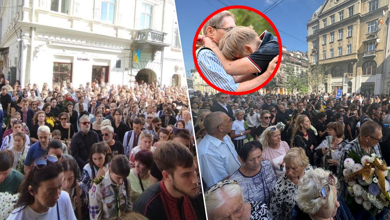 Heart-wrenching scenes. Crowds on the streets of Lviv