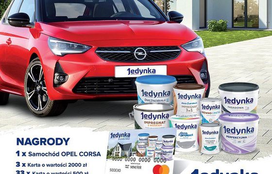 Nagrody o wartości 100 tys. zł w loterii farb Jedynka