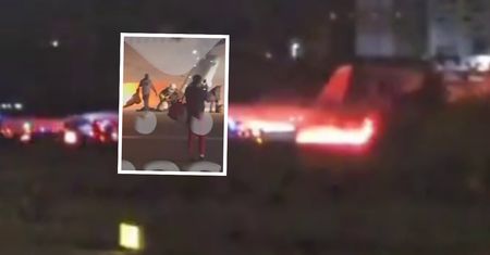 Rosyjski samolot stanął w ogniu. Nagrania uciekających pasażerów