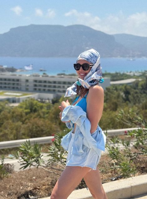 Anna Wendzikowska odpoczywa na plaży