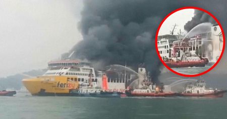 Prom stanął w płomieniach. Nagrania akcji ratunkowej z Indonezji