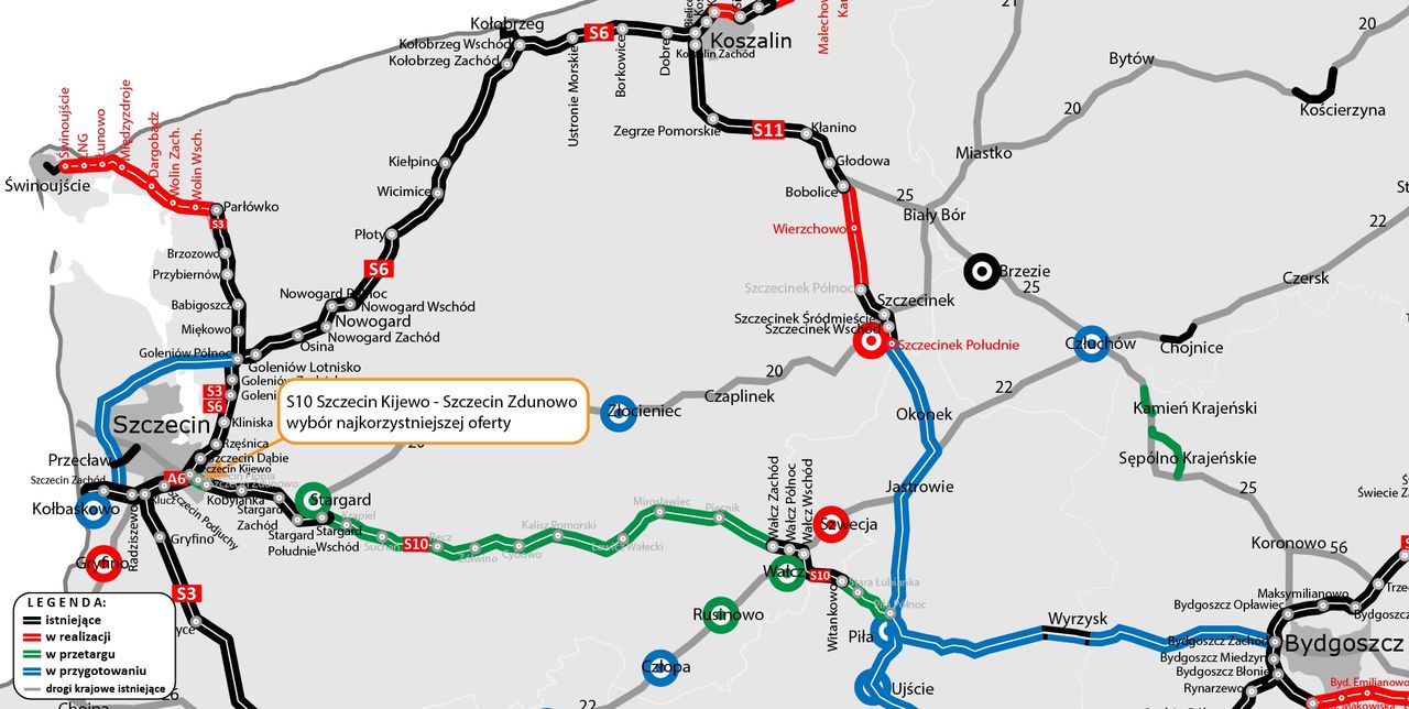 Mapa realizacji inwestycji